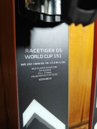 NOVÉ LYŽE VOLKL RACETIGER GS WORLDCUP JR FIS 151CM --MODEL 2024--